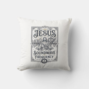 Jesus Soundwave Frequency Jesus Soundwave Frequenc Cushion