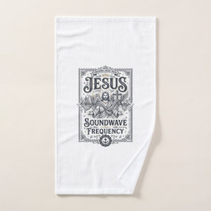 Jesus Soundwave Frequency Jesus Soundwave Frequenc Hand Towel