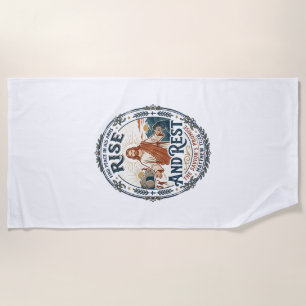 Jesus Sourdough Bread Community Shirt Faith Based Beach Towel
