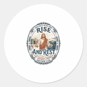 Jesus Sourdough Bread Community Shirt Faith Based  Classic Round Sticker