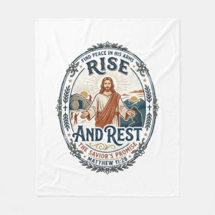 Jesus Sourdough Bread Community Shirt Faith Based Fleece Blanket