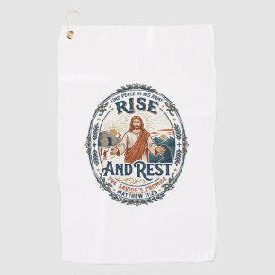 Jesus Sourdough Bread Community Shirt Faith Based Golf Towel