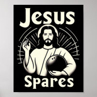Jesus Spares Mens Womens Kids Ten Pin Bowling 