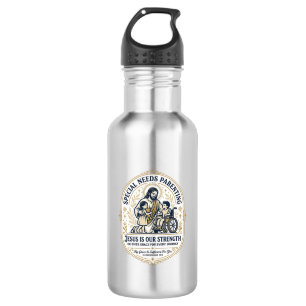 Jesus Special Needs Parenting Shirt Faith Based De 532 Ml Water Bottle