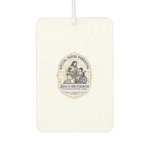 Jesus Special Needs Parenting Shirt Faith Based De Car Air Freshener