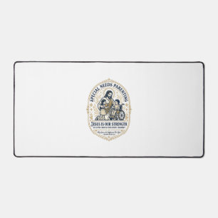 Jesus Special Needs Parenting Shirt Faith Based De Desk Mat