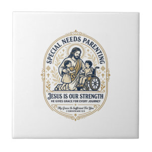 Jesus Special Needs Parenting Shirt Faith Based De Tile