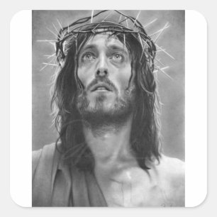 Jesus Square Sticker