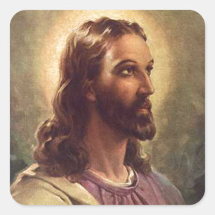 Jesus Square Sticker