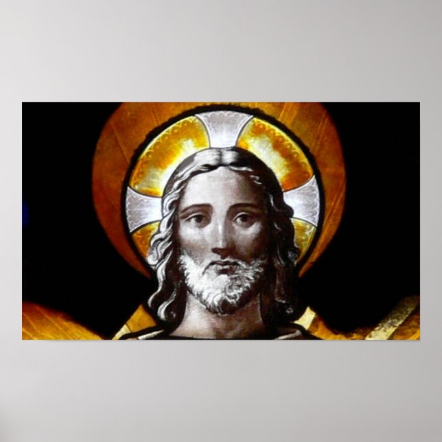 Jesus (stained glass) /Poster Poster (Front)