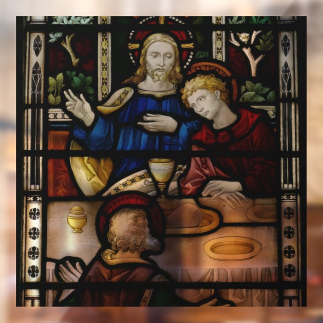 JESUS STAINED GLASS WINDOW CLING (Sheet 2)