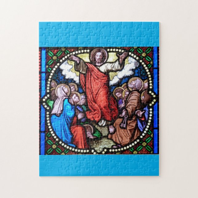 JESUS STAINED GLASS WINDOW JIGSAW PUZZLE (Vertical)