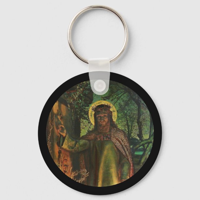 Jesus Stands at Door and Knocks Key Ring (Front)