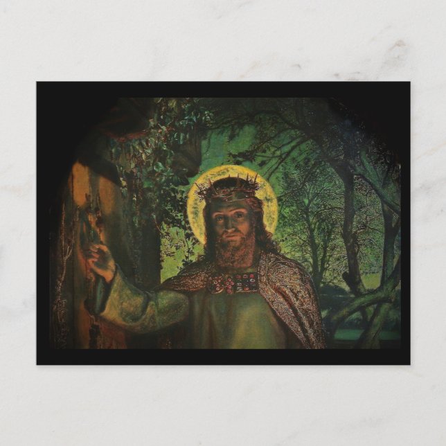Jesus Stands at Door and Knocks Postcard (Front)