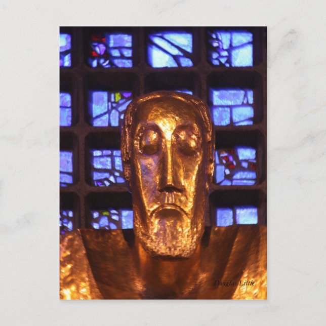 Jesus Statue, Kaiser Wilhelm Memorial Church Postcard (Front)