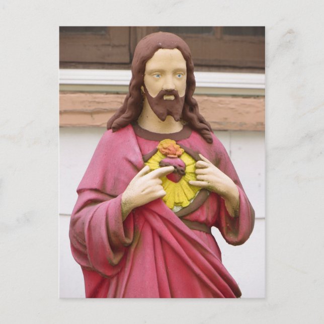 Jesus Statue Postcard (Front)