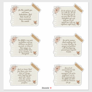 Jesus Sticker, Bible Verse, Sticker, Quote Sticker