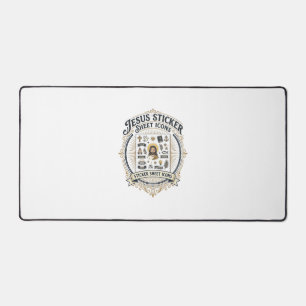 Jesus Sticker Sheet Icons Jesus Sticker Sheet Icon Desk Mat