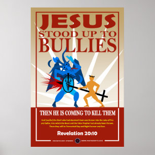Jesus Stood_Up to Bullies Poster