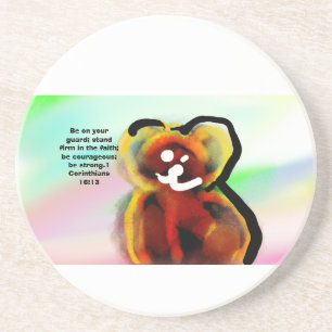 jesus strong coaster