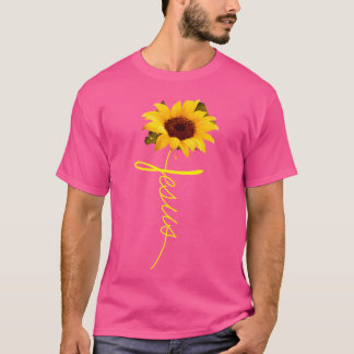 Jesus Sunflower Christian Gift T-Shirt