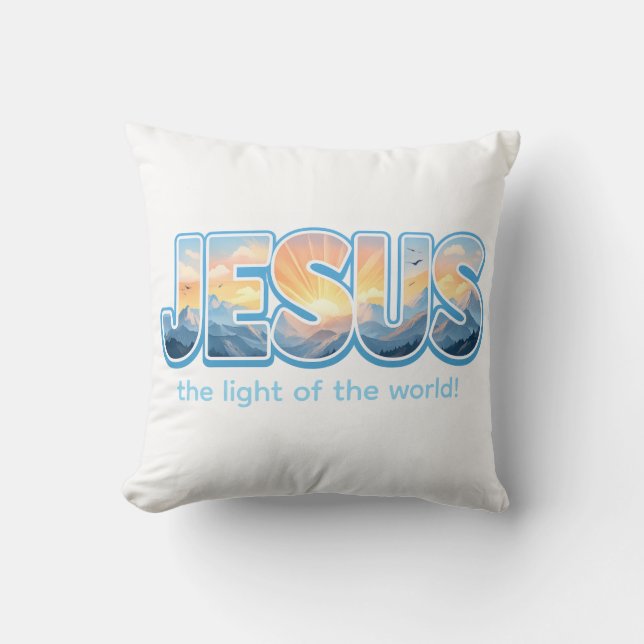 Jesus Sunrise Cushion (Front)