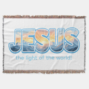 Jesus Sunrise Throw Blanket