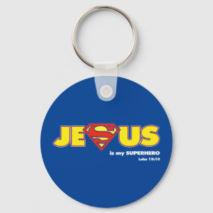 Jesus Superhero Keychain