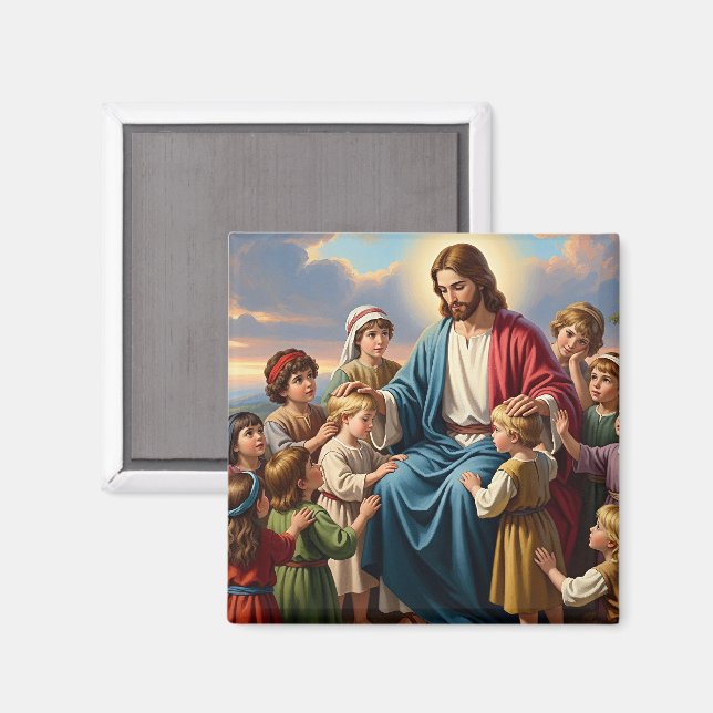 Jesus Surrounded by Children Magnet (Front/Back)