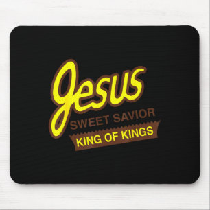 Jesus Sweet Savior King Of Kings Funny Christian J Mouse Mat