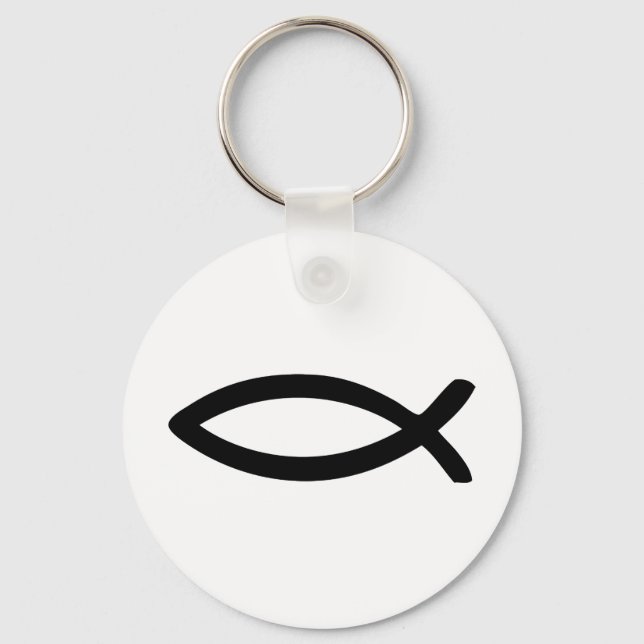 jesus symbol fish key ring (Front)