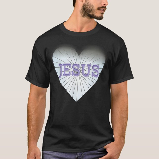 Jesus T  I Love Heart Jesus tees  (Front)