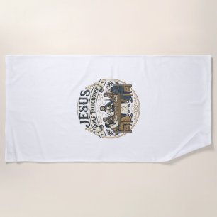 Jesus Table Fellowship Jesus Table Fellowship Chri Beach Towel