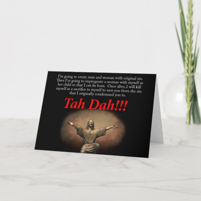 Jesus.  Tah Dah!!! Holiday Card (Front)