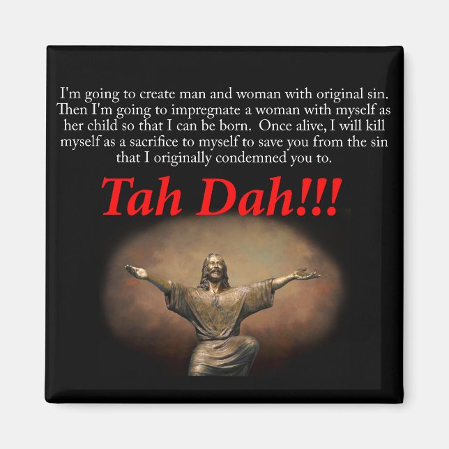Jesus.  Tah Dah!!! Magnet (Front)