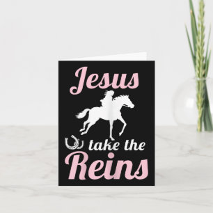 Jesus Take The Reins Christian Faith Sed Religious Card