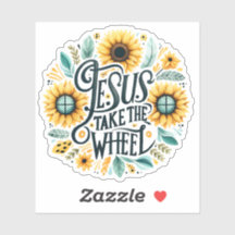 Jesus Take the Wheel - Faith Sticker