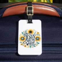 Jesus Take the Wheel - Personalised Luggage Tag