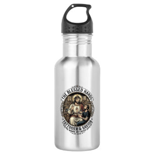 Jesus Tattoo Artist Studio T-Shirt Inspirational F 532 Ml Water Bottle