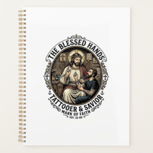 Jesus Tattoo Artist Studio T-Shirt Inspirational F Planner