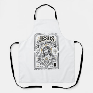 Jesus Tattoo Flash Christian Jesus Tattoo Flash Ch Apron