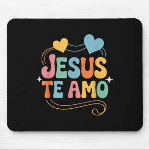 Jesus Te Ama Spanish Inspiring Loving Quote Mouse Mat