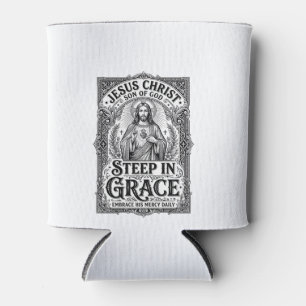 Jesus Tea Lover Graphic Tee Christian Can Cooler