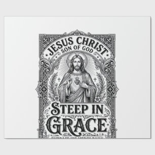 Jesus Tea Lover Graphic Tee Christian Wrapping Paper