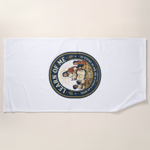 Jesus Teacher Assistant School Support Staff T-Shi Beach Towel