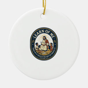 Jesus Teacher Assistant School Support Staff T-Shi Ceramic Tree Decoration