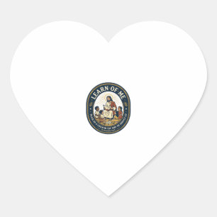 Jesus Teacher Assistant School Support Staff T-Shi Heart Sticker