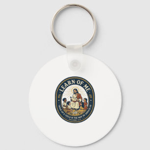 Jesus Teacher Assistant School Support Staff T-Shi Key Ring