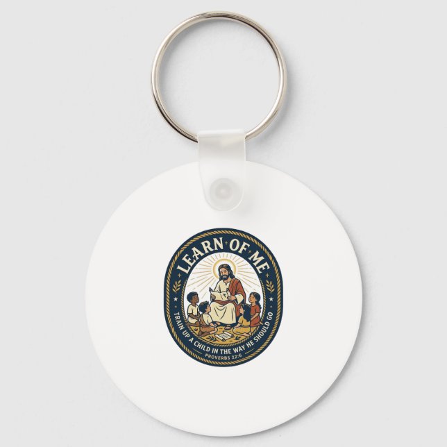 Jesus Teacher Assistant School Support Staff T-Shi Key Ring (Front)