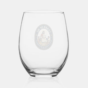 Jesus Teacher Assistant School Support Staff T-Shi Stemless Wine Glass